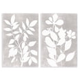 thumbnail image 1 of Stupell Industries Grey Foliage Impression 2 Piece Wall Plaque Art Set, design by Stellar Design Studio, 1 of 7
