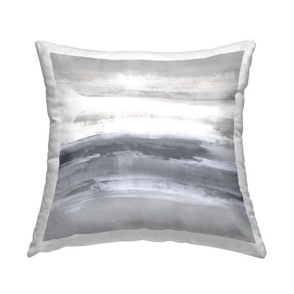 Stupell Industries Grey Gradient Ambient Composition Printed Throw Pillow Design by Jake Messina