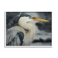 thumbnail image 1 of Stupell Industries Grey Heron Portrait Animals & Insects Painting White Framed Art Print Wall Art, 14 x 11, 1 of 9