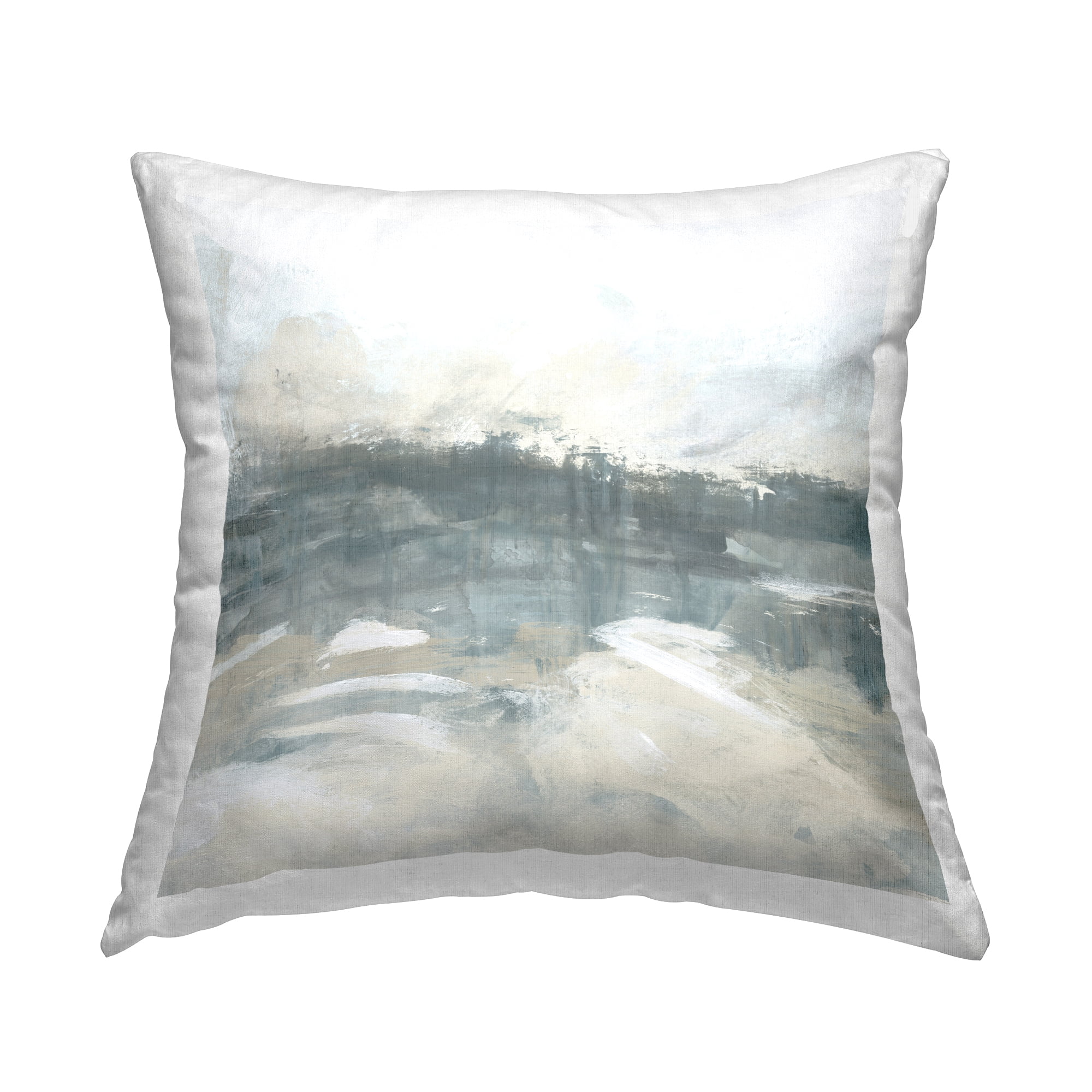 Stupell Industries Grey Landscape Abstraction Decorative Printed Throw Pillow, 18 x 18