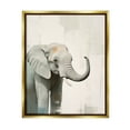 thumbnail image 1 of Stupell Industries Grey Modern Elephant Animals & Insects Painting Gold Floater Framed Canvas Art Print Wall Art, 17 x 21, 1 of 10