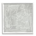 thumbnail image 1 of Stupell Industries Grey Modern Squiggles Abstract Painting White Framed Art Print Wall Art, 12 x 12, 1 of 9