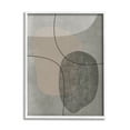 thumbnail image 1 of Stupell Industries Grey Pebble Like Shapes with Abstract Pattern Rustic Painting White Framed Art Print Wall Art, 24 x 30, Design by JJ Design House LLC, 1 of 7