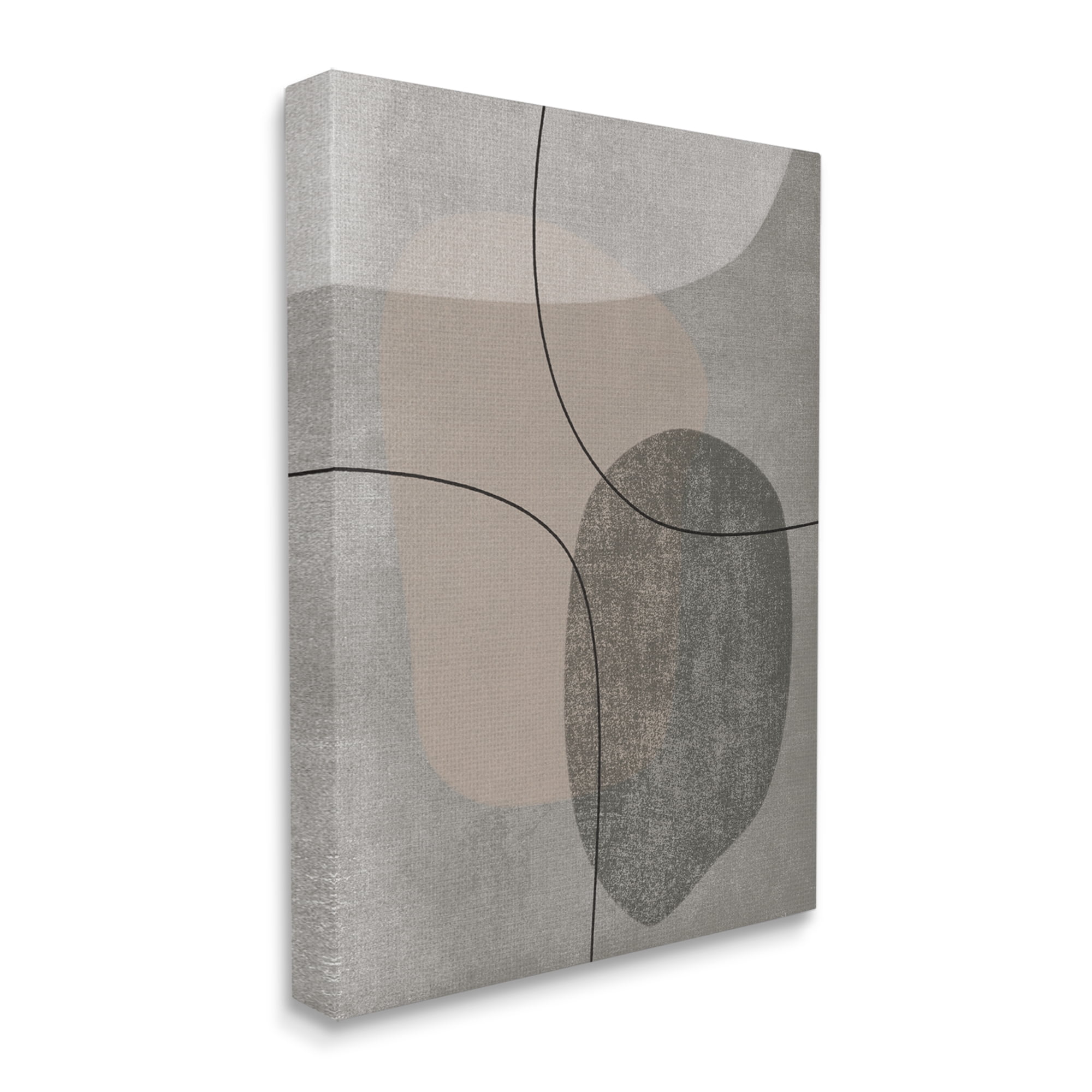 Stupell Industries Grey Pebble Like Shapes with Abstract Pattern, 30 x 40, Designed by JJ Design House LLC