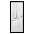 thumbnail image 1 of Stupell Industries Grey Sailboats Trio Transportation Painting Black Framed Art Print Wall Art, 10 x 24, 1 of 9