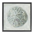 thumbnail image 1 of Stupell Industries Coastal Grey Sand Dollar Seashell Black Floating Frame Canvas Art, 18 x 18, by Erica Christopher, 1 of 7