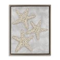 thumbnail image 1 of Stupell Industries Grey Starfish Drawing Brown Framed Floater Canvas Wall Art design by Patti Bishop, 31 x 25, 1 of 9