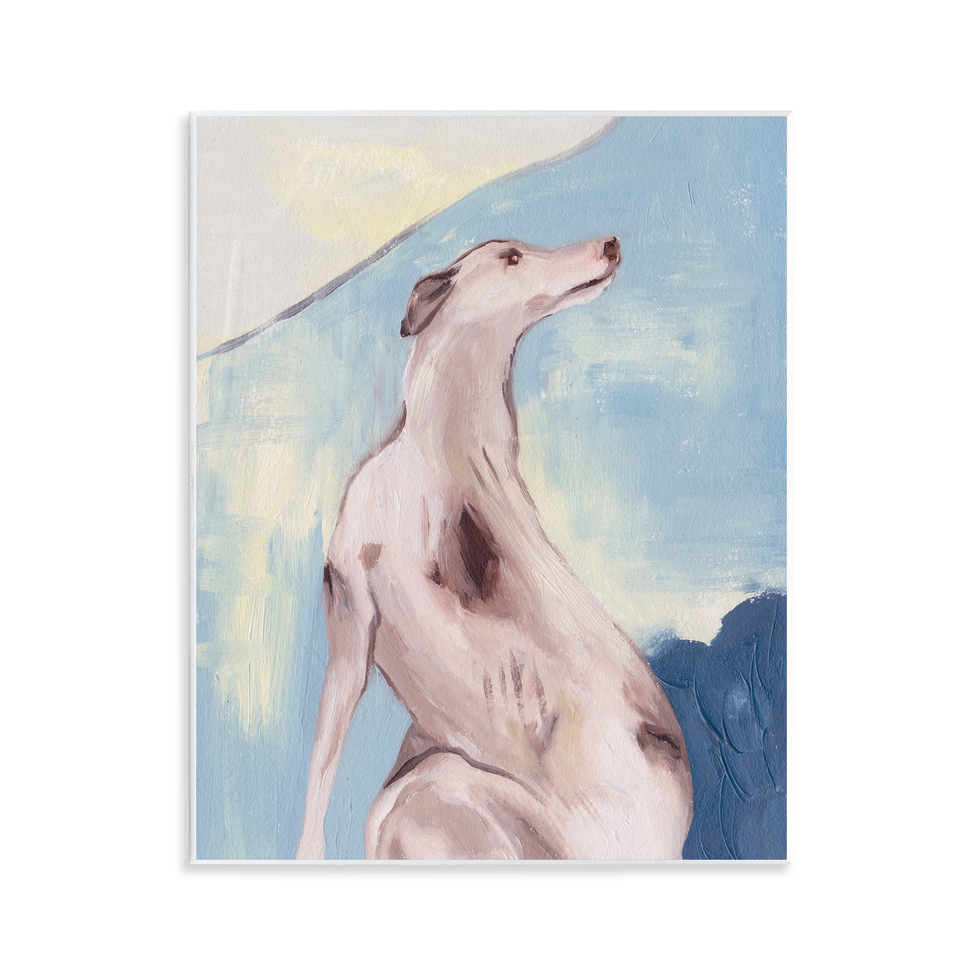 Stupell Industries Greyhound Abstract Painting Animals & Insects Painting Unframed Art Print Wall Art, 11 x 14