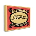 thumbnail image 1 of Stupell Industries Greyhound Safety Matches Yellow Red Vintage Advertisement Graphic Art Gallery-Wrapped Canvas Print Wall Art, 30x40, by Mark Rogan, 1 of 6