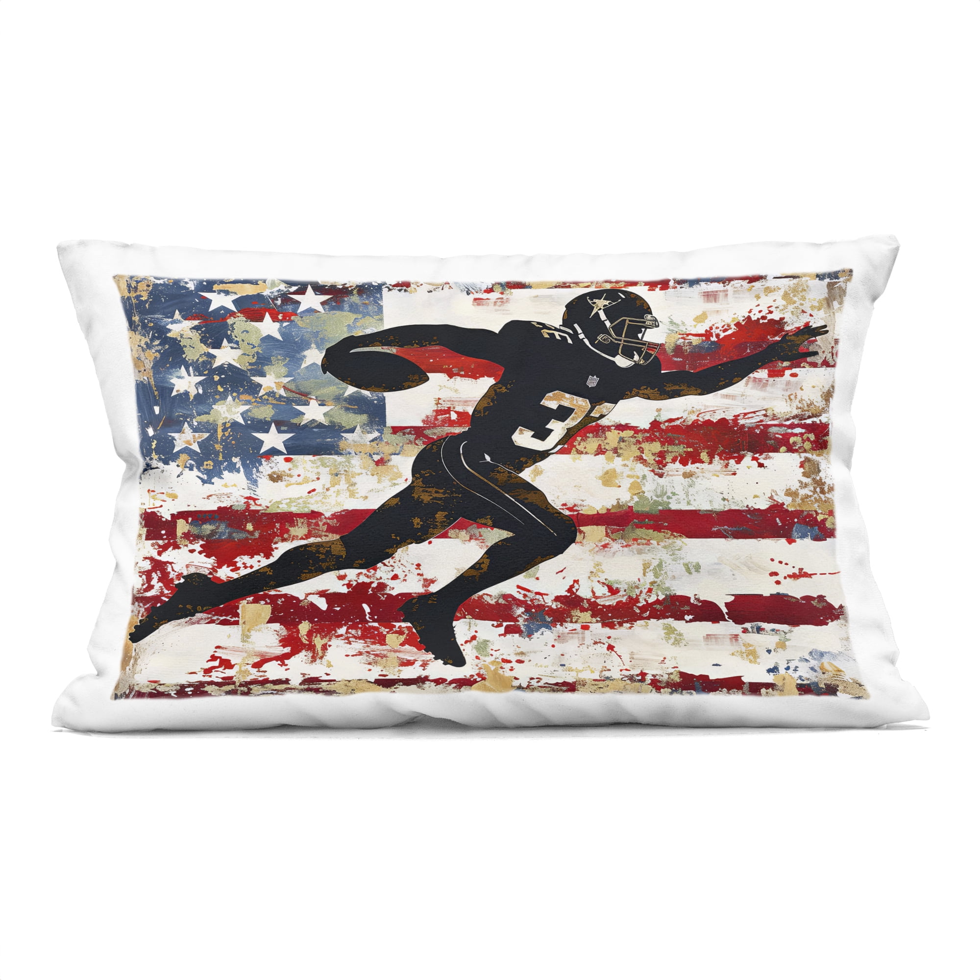 Stupell Industries Gridiron Glory Player Decorative Printed Throw Pillow, design by Ray Powers