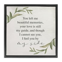 Stupell Industries Grieving Inspirational Heartfelt Phrase Inspirational Painting Black Floater Framed Canvas Art Print Wall Art, 18 x 18