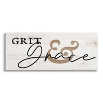Stupell Industries Grit & Grace Southern Charm Inspirational Painting Gallery Wrapped Canvas Print Wall Art