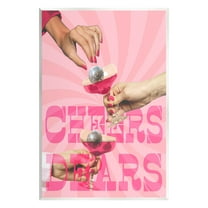 Stupell Industries Groovy Cheers Dears Food & Beverage Painting Unframed Art Print Wall Art, 10 x 15