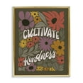 thumbnail image 1 of Stupell Industries Groovy Cultivate Kindness Plants & Flowers Painting Gold Floater Framed Canvas Art Print Wall Art, 17 x 21, 1 of 10