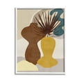 thumbnail image 1 of Stupell Industries Groovy Decorated Vases Brown Yellow Potted Palm Plant, 11 x 14, Designed by Melissa Wang, 1 of 6