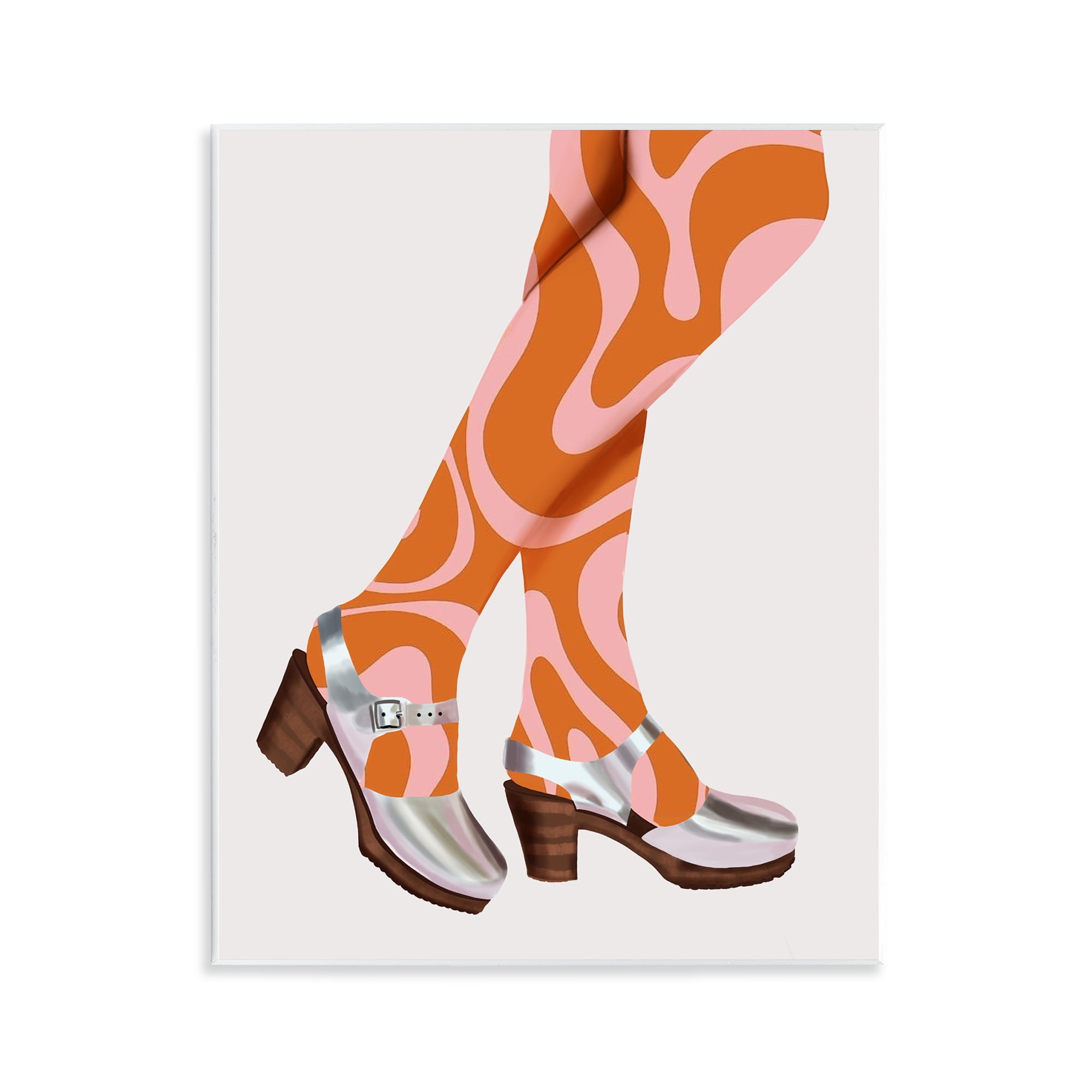 Stupell Industries Groovy Fashion Legs People Painting Unframed Art Print Wall Art, 11 x 14