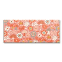 Stupell Industries Groovy Mushrooms & Florals Botanical & Floral Painting Gallery Wrapped Canvas Art Print Wall Art, 24 x 10