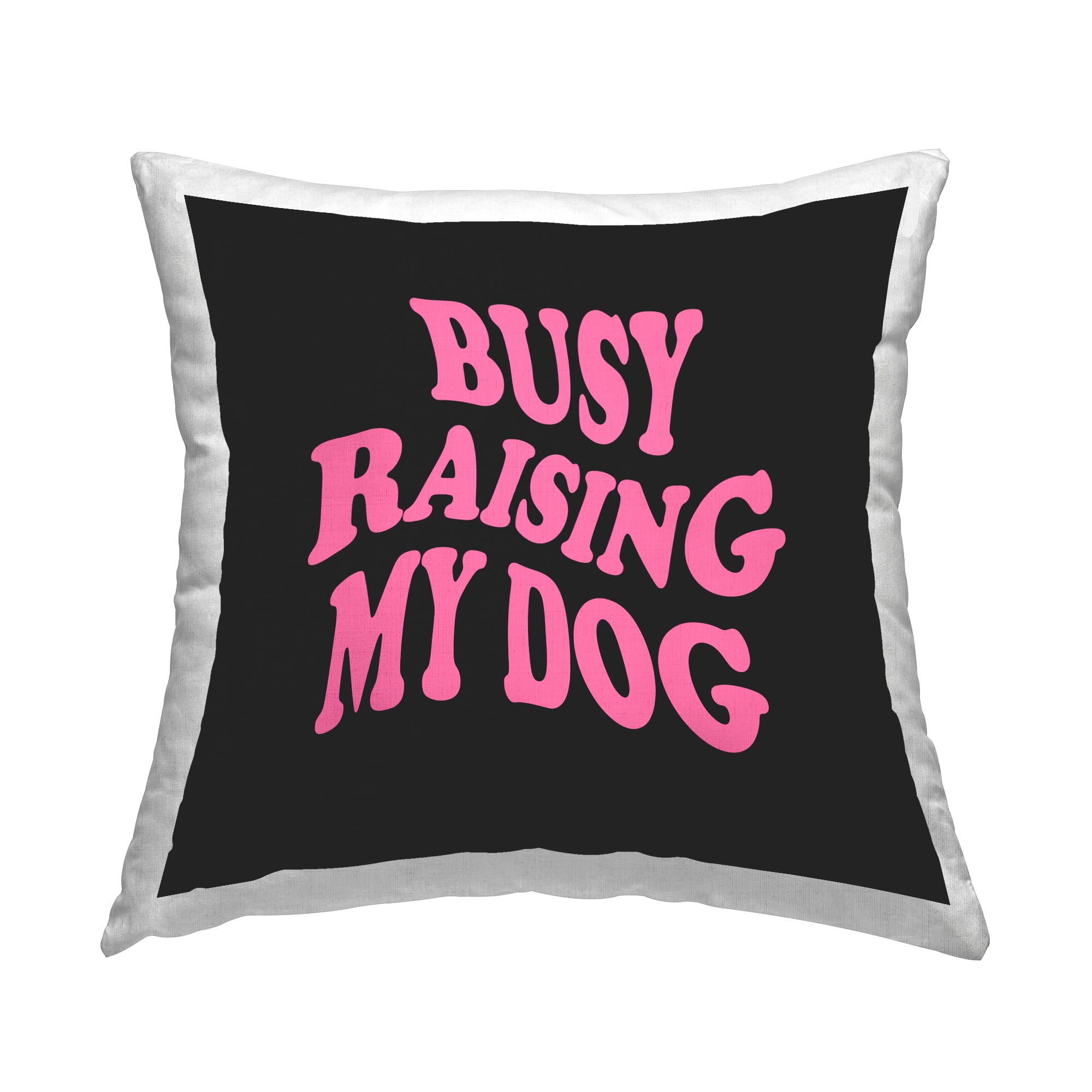 Stupell Industries Groovy Pet Dog Mom Decorative Printed Throw Pillow, 18 x 18