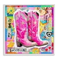thumbnail image 1 of Stupell Industries Groovy Vintage Cowgirl Collage Abstract Painting White Framed Art Print Wall Art, 24 x 24, 1 of 2