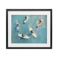 thumbnail image 1 of Stupell Industries Tropical Group of Surfers at Sea Black Framed Print Under Glass, 16 x 13, by LSR Design Studio, 1 of 8