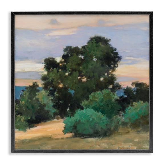 Stupell Industries Grove at Dusk Landscape Black Framed Giclee Art design by Julia Purinton, 12 x 12