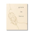 thumbnail image 1 of Stupell Industries Grow In Love Quote Plant Blossom Line Drawing Canvas Wall Art, 36 x 48, Design by Lil' Rue, 1 of 5