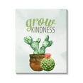 thumbnail image 1 of Stupell Industries Grow Kindness Calligraphy Phrase Potted Cactus Plants Graphic Art Gallery Wrapped Canvas Print Wall Art, Design by Kim Allen, 1 of 5