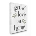 thumbnail image 1 of Stupell Industries Grow Love at Home Quote Rustic Family Charm Phrase Canvas Wall Art Design by Daphne Polselli, 36" x 48", 1 of 1