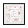 thumbnail image 1 of Stupell Industries Farmhouse Grow at Your Pace Florals Black Framed Print Under Glass, 13 x 13, by Carol Robinson, 1 of 8