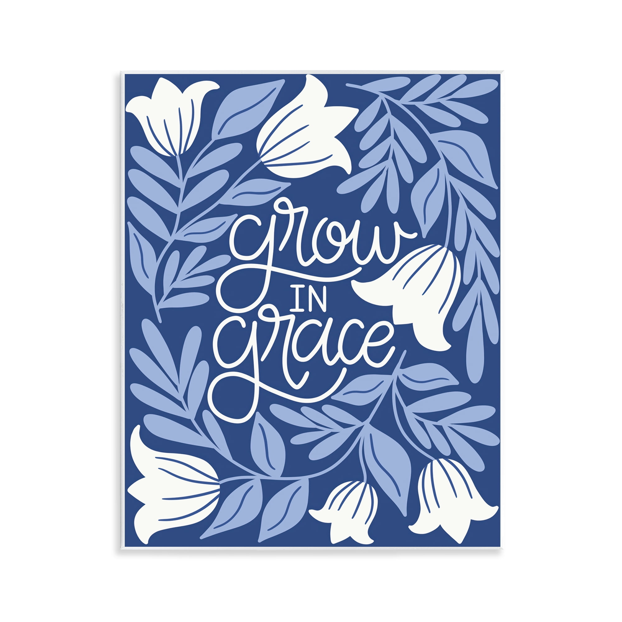 Stupell Industries Grow in Grace Florals Plants & Flowers Painting Unframed Art Print Wall Art, 11 x 14
