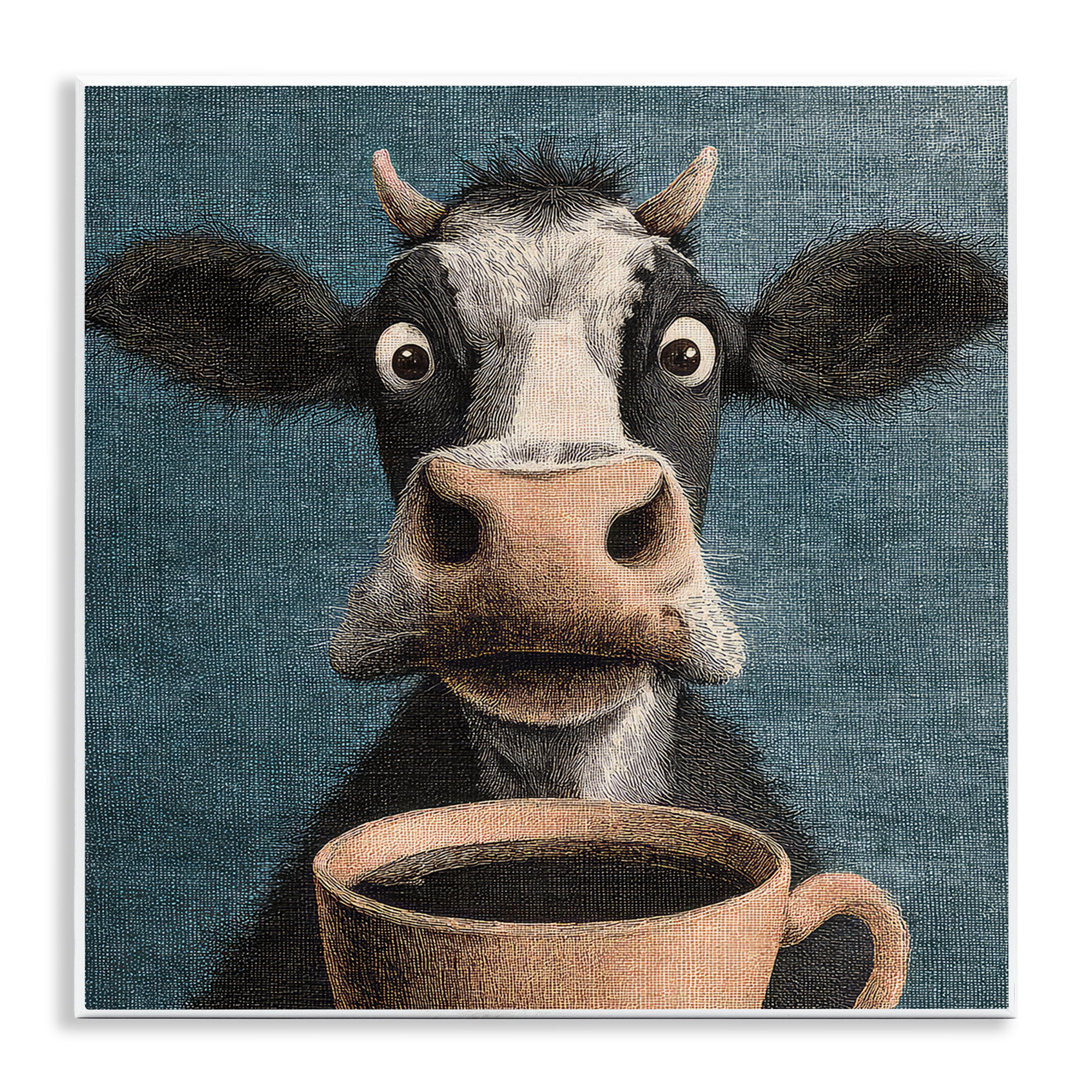 Stupell Industries Grumpy Cow & Coffee Wall Plaque Art, design by The Wands Want