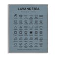 thumbnail image 1 of Stupell Industries Guía de Lavado de Ropa, Azul Bath & Laundry Painting Gray Framed Art Print Wall Art, 24 x 30, 1 of 2
