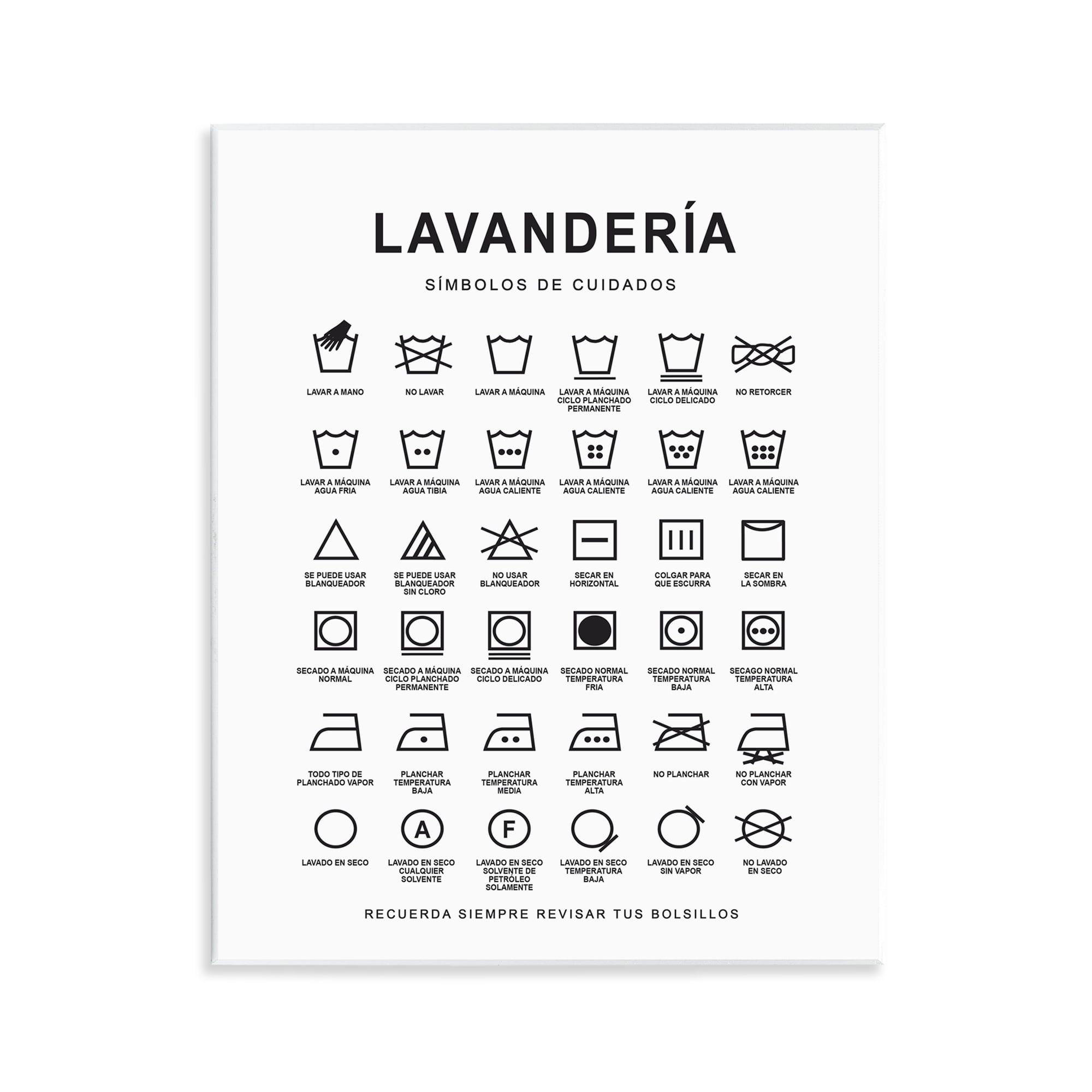Stupell Industries Guía de Lavado de Ropa Bath & Laundry Painting Unframed Art Print Wall Art, 11 x 14