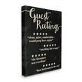 thumbnail image 1 of Stupell Industries Guest Rating Five Star Bathroom Black Funny Word Design Canvas Wall Art by Daphne Polselli, 1 of 5