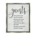 thumbnail image 1 of Stupell Industries Guests Feel At Home Luster Gray Framed Floating Canvas Wall Art, 16x20, by Lettered and Lined, 1 of 5