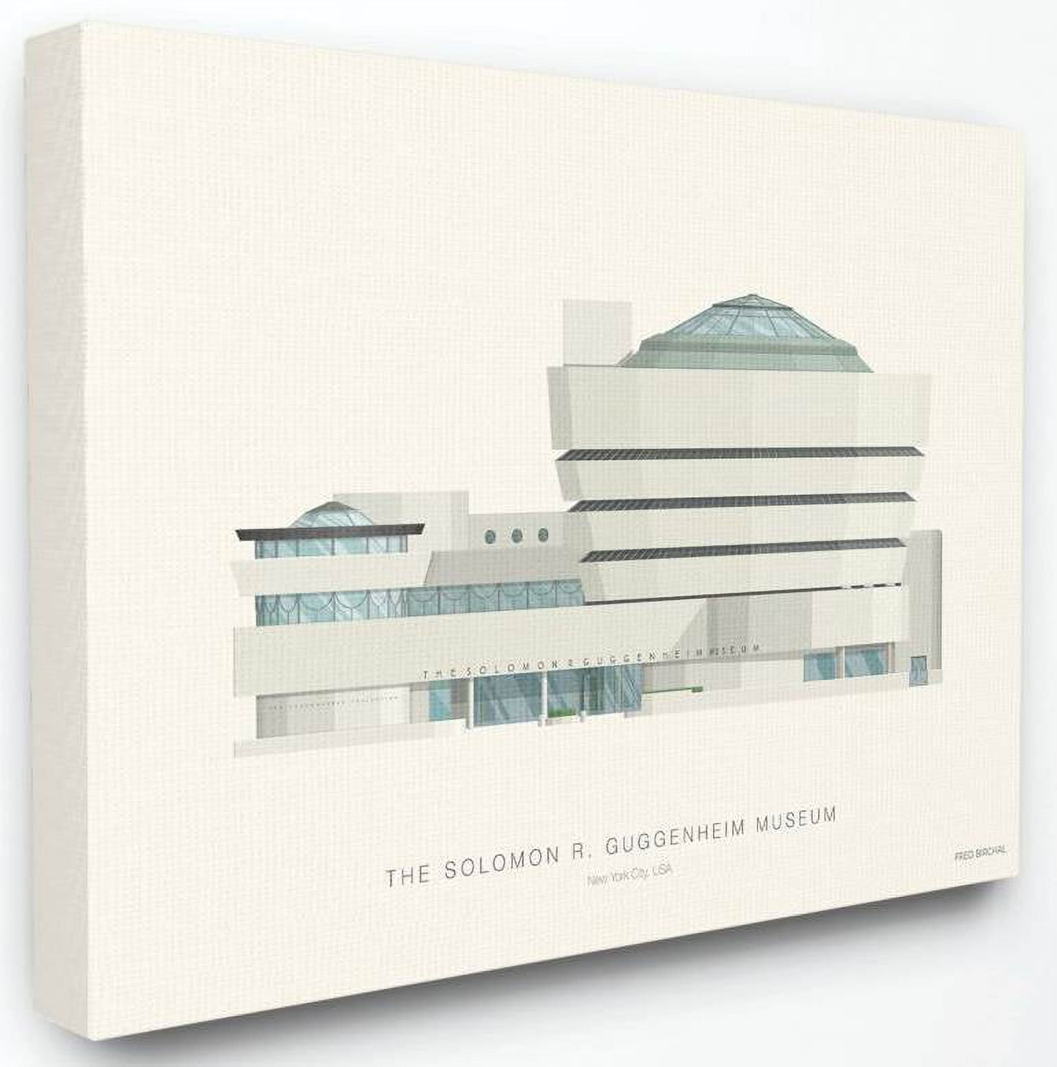 Stupell Industries Guggenheim Famous People Characters Fashion Design Canvas Wall Art by Fred Birchal
