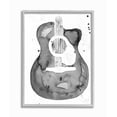 thumbnail image 1 of Stupell Industries Guitar Abstract Watercolor Pattern Painting Gray Framed Wall Art, 16 x 20, byAnnie Warren, 1 of 1