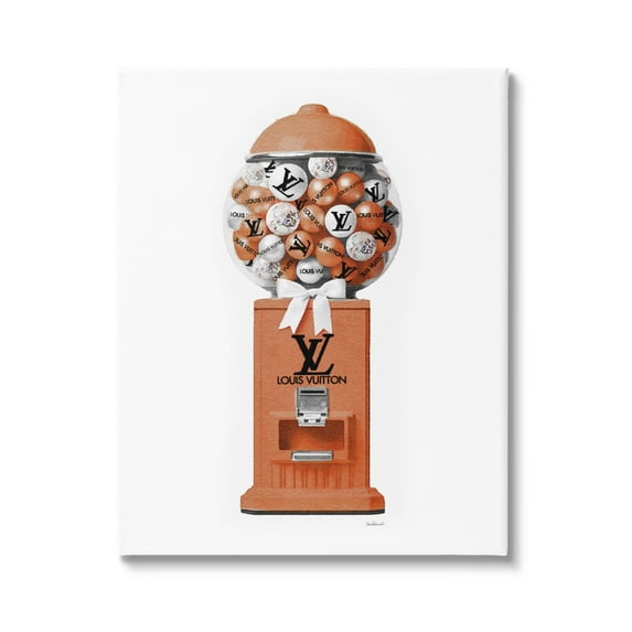 Stupell Industries Gumball Dispenser Glam Beauty & Fashion Painting Gallery Wrapped Canvas Art Print Wall Art, 24 x 30