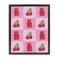 thumbnail image 1 of Stupell Industries Contemporary Gummy Bears and Cherries Grid Black Floating Frame Canvas Art, 17 x 21, by LISH Creative, 1 of 8