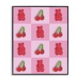 thumbnail image 1 of Stupell Industries Contemporary Gummy Bears and Cherries Grid Black Framed Giclee Art, 11 x 14, by LISH Creative, 1 of 8