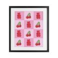 thumbnail image 1 of Stupell Industries Contemporary Gummy Bears and Cherries Grid Black Framed Print Under Glass, 13 x 16, by LISH Creative, 1 of 8