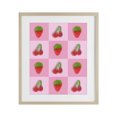 thumbnail image 1 of Stupell Industries Contemporary Gummy Strawberry and Cherry Checkerboard Birch Framed Print Under Glass, 17 x 21, by LISH Creative, 1 of 8