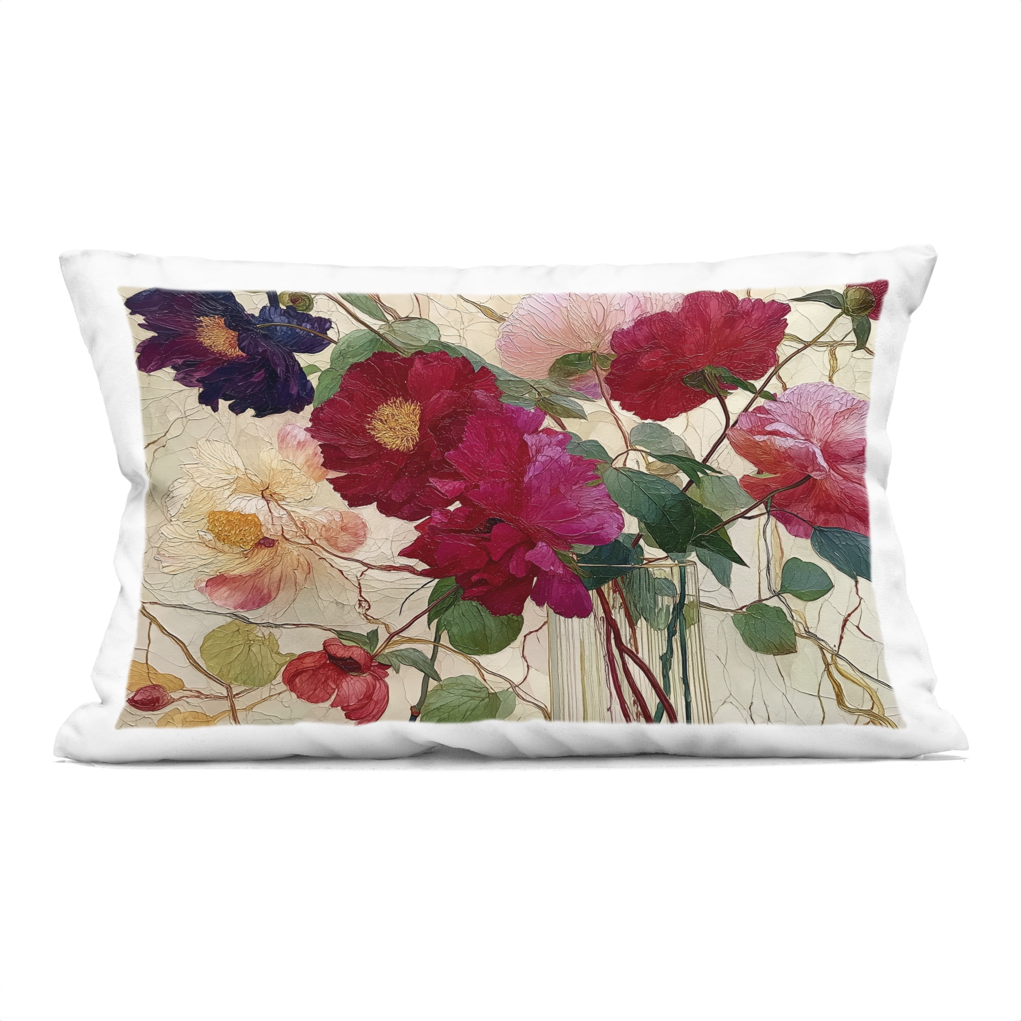 Stupell Industries Haiku Flower Vase Decorative Printed Throw Pillow, design by Annabelle Hall