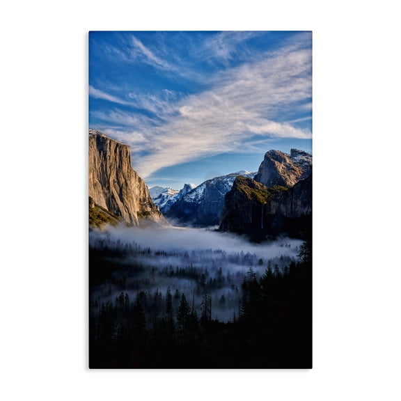 Stupell Industries Half Dome With Fog Canvas Wall Art, design by Jon Evan