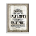 thumbnail image 1 of Stupell Industries Half Empty Beer Sign Bar Room Word Design, 24 x 30,Design by Retrorocket Studio, 1 of 6