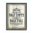 thumbnail image 1 of Stupell Industries Half Empty Beer Sign Bar Room Word Design Framed Wall Art by Retrorocket Studio, 1 of 8
