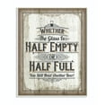 thumbnail image 1 of Stupell Industries Half Empty Beer Sign Bar Room Word Design Wall Plaque by Retrorocket Studio, 1 of 6