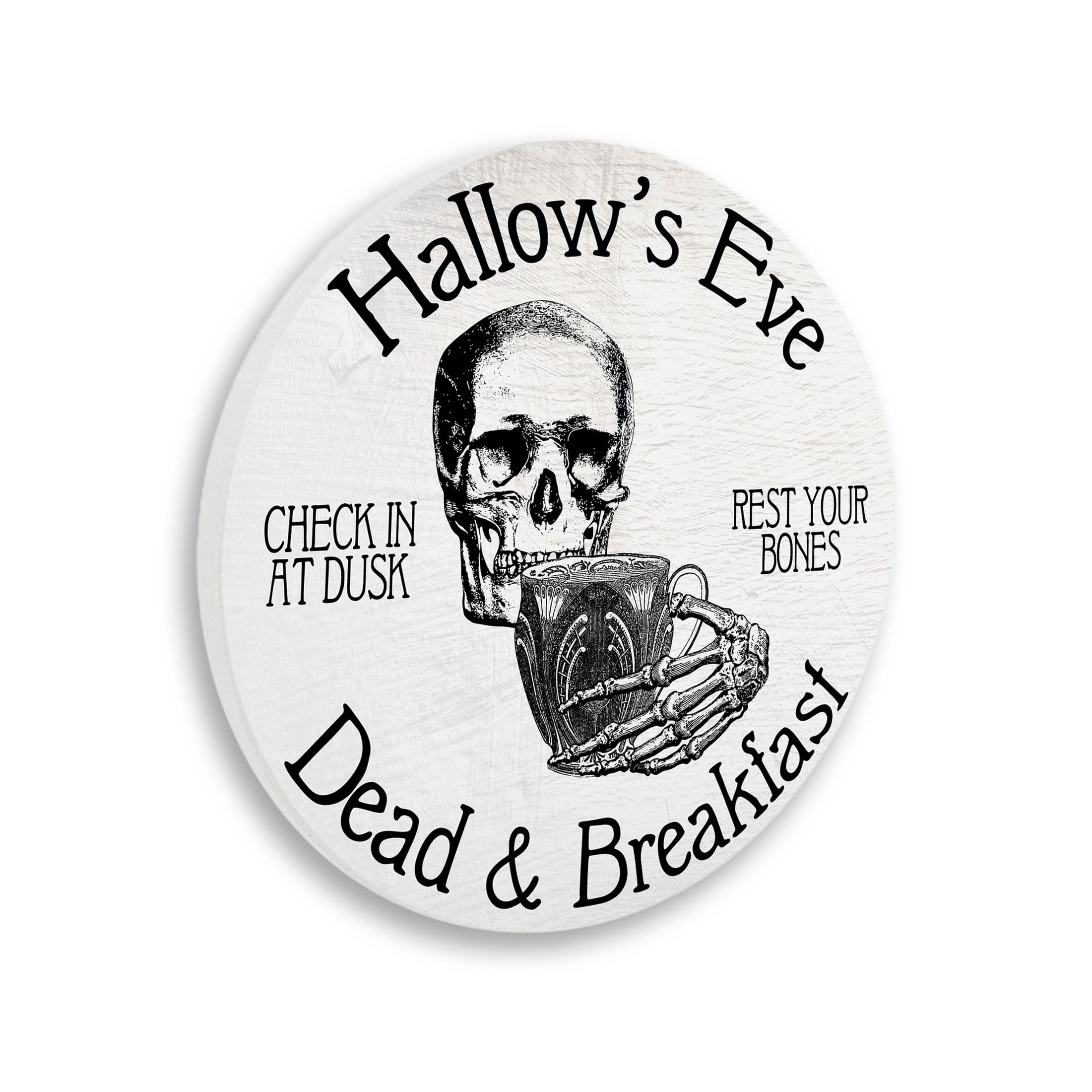 Stupell Industries Hallow's Eve Dead & Breakfast Sign Graphic Art Unframed Art Print Wall Art, Design by Lil' Rue