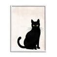 thumbnail image 1 of Stupell Industries Halloween Black Cat Silhouette Graphic Art White Framed Art Print Wall Art, Design by Jo Taylor, 1 of 7