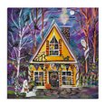 thumbnail image 1 of Stupell Industries Eclectic Halloween Costume Party House Canvas Art, 24 x 24, by Estelle Grengs, 1 of 8